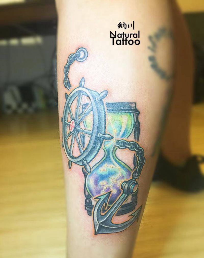 原创school纹身图片_成品腿部欧美卡通静物原创纹身图案