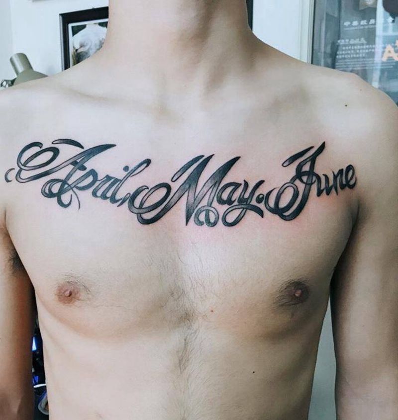 花体字纹身图片