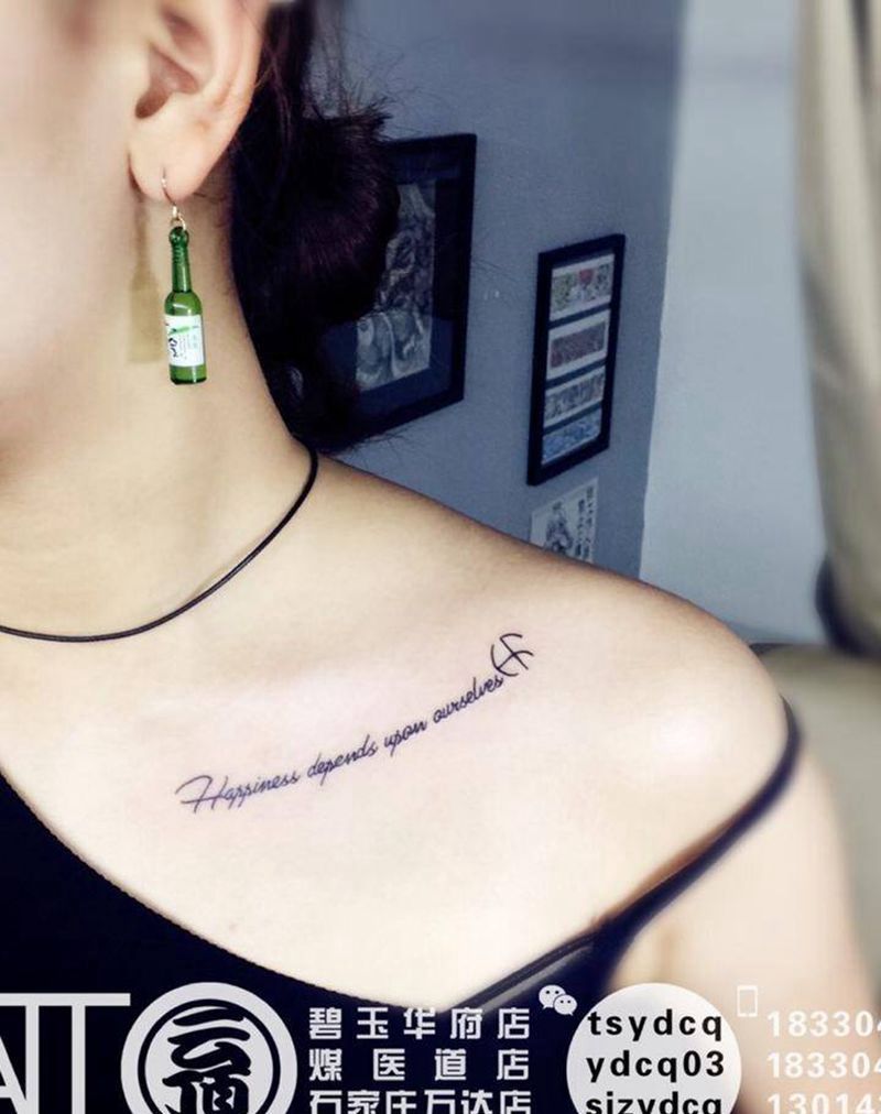 单线小清新纹身图片_成品手臂胸部欧美字符几何原创情侣纹身图案