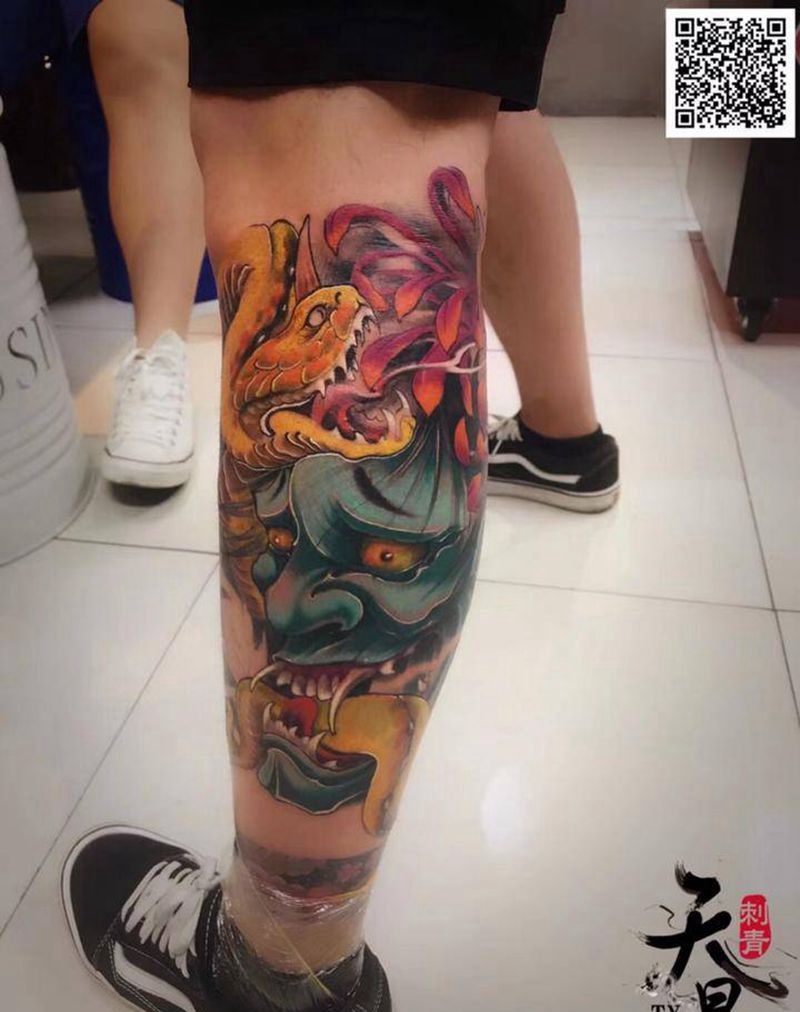 未完成纹身图片