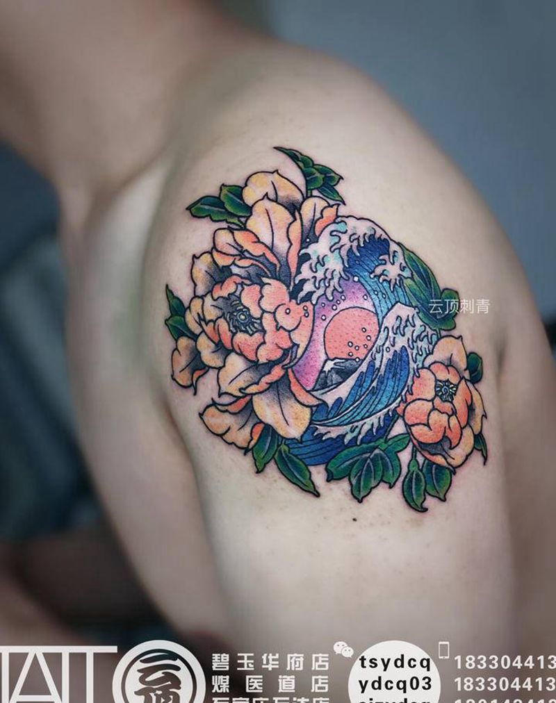 日初纹身图片_手臂New School纹身图案