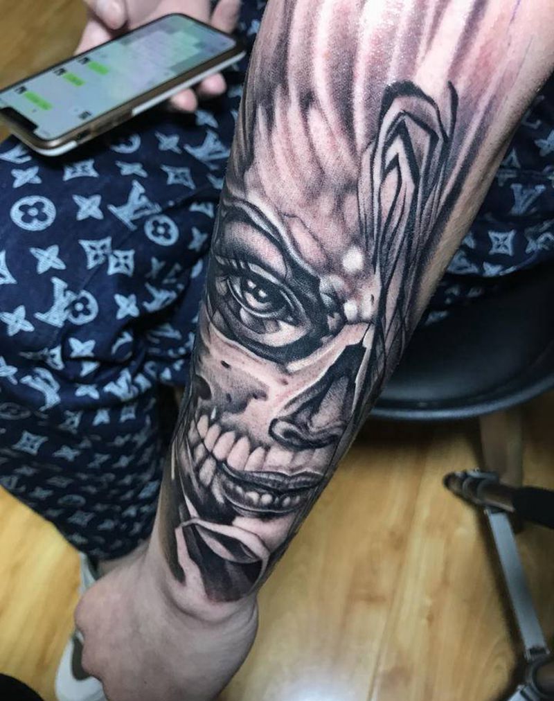 欧美小臂纹身图片_手臂欧美写实纹身图案