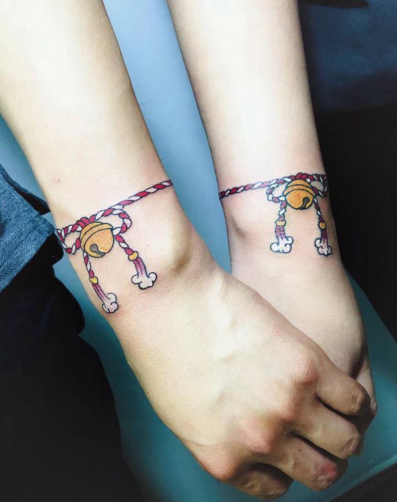 情侣纹身纹身图片_手臂老传统情侣纹身纹身图案