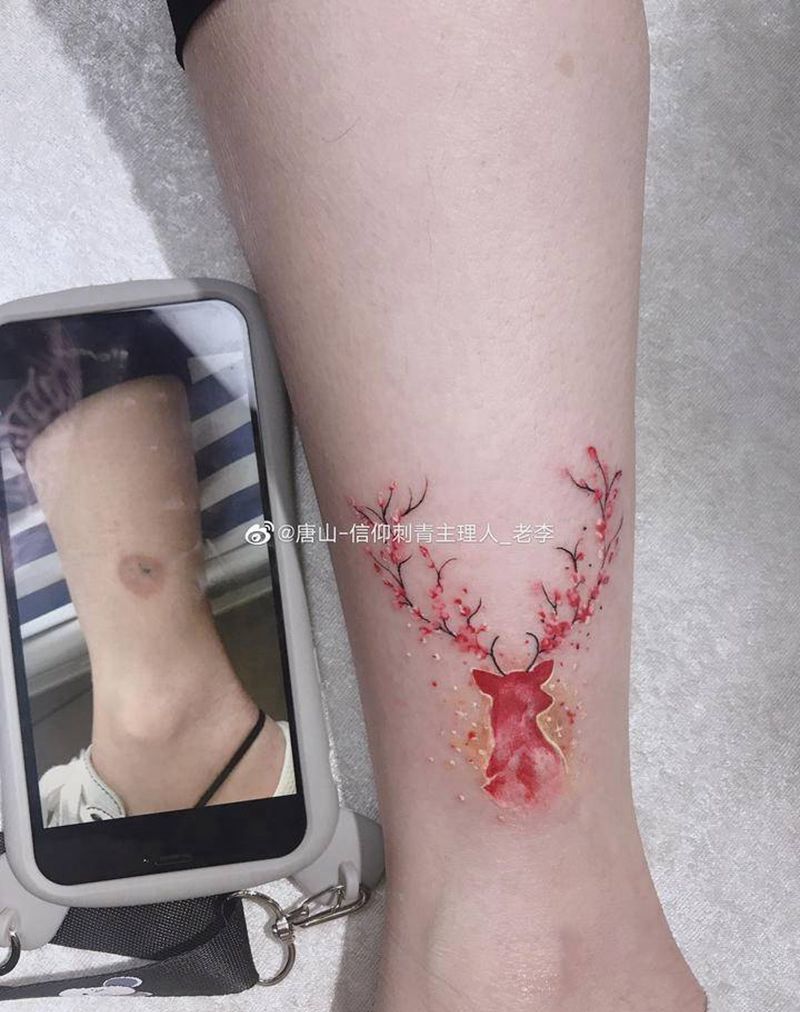 遮盖纹身图片_脚部纹身图案