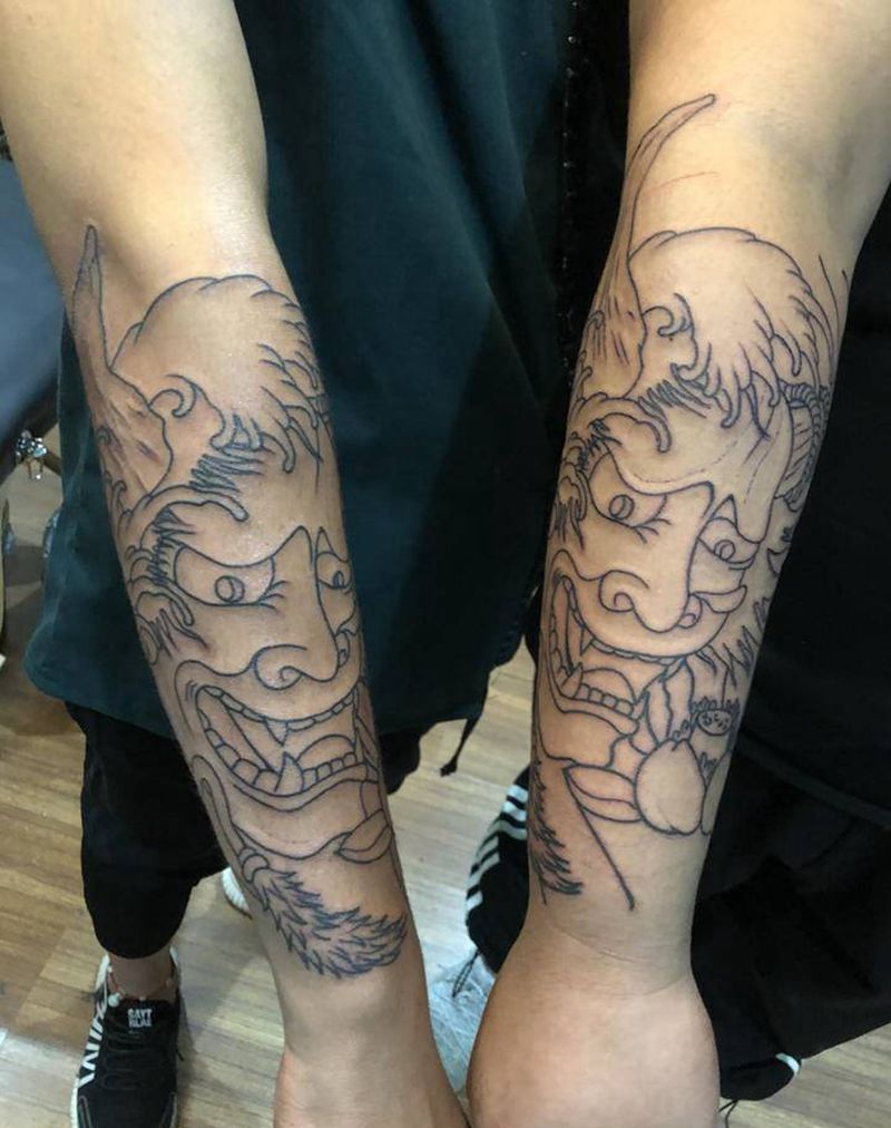 般若纹身图片_手臂新传统纹身图案