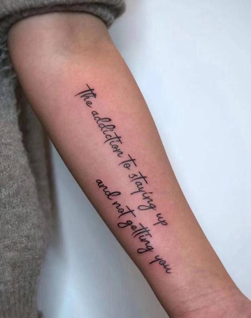 小清新纹身图片_手臂小清新字母纹身纹身图案