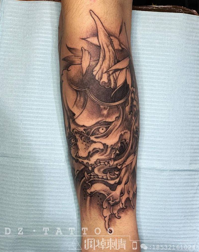 般若纹身图片_手臂新传统纹身图案