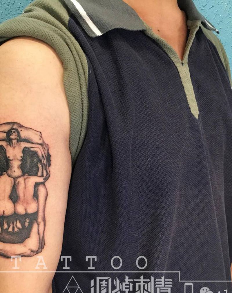 人物摄影作品纹身图片_手臂欧美写实纹身图案