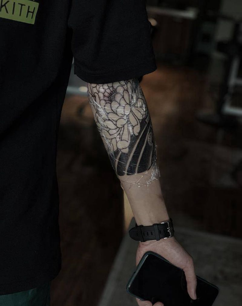 未完成纹身图片_老传统纹身图案