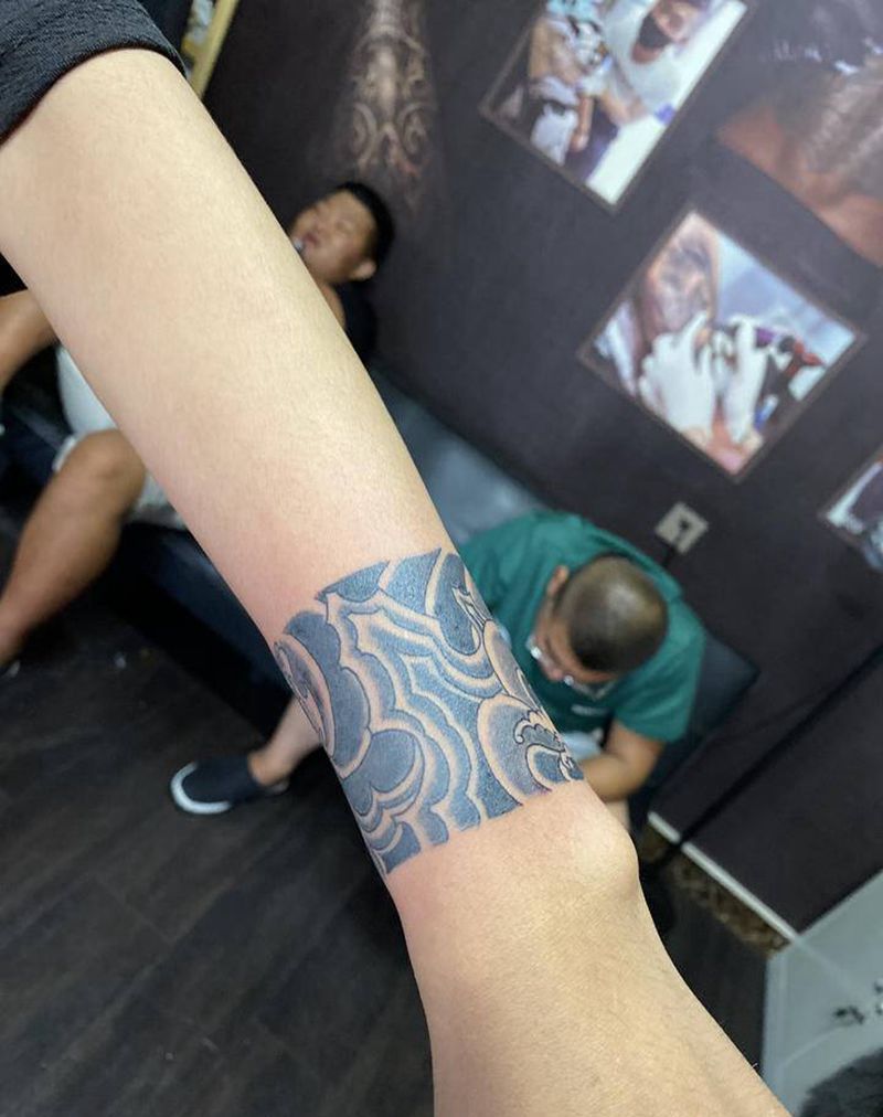臂环纹身图片_手臂纹身图案