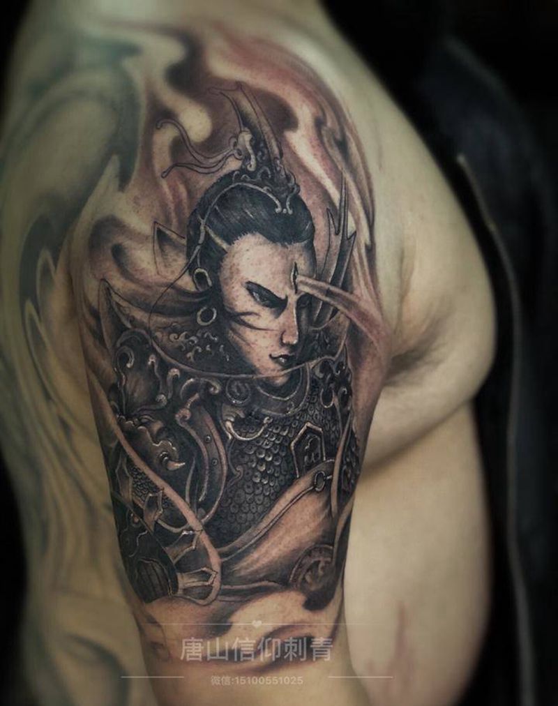 二郎神纹身图片