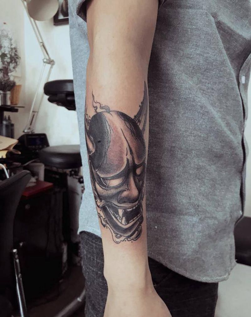 般若纹身图片_手臂新传统纹身图案