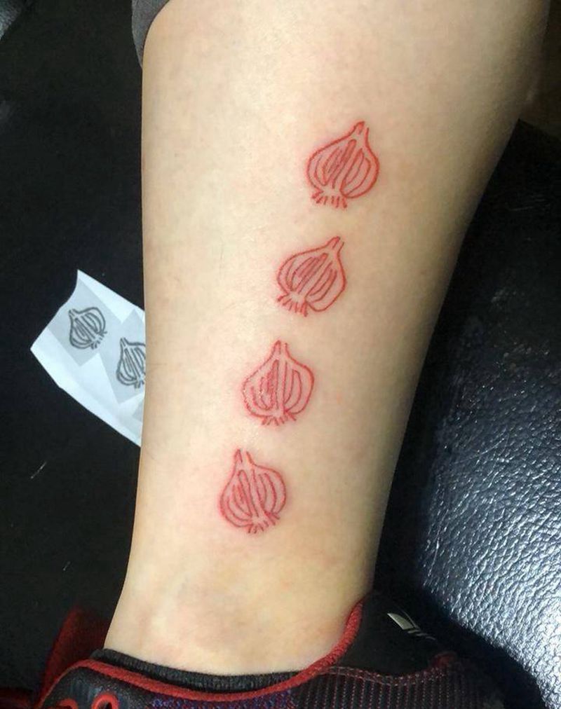 小葱头纹身图片