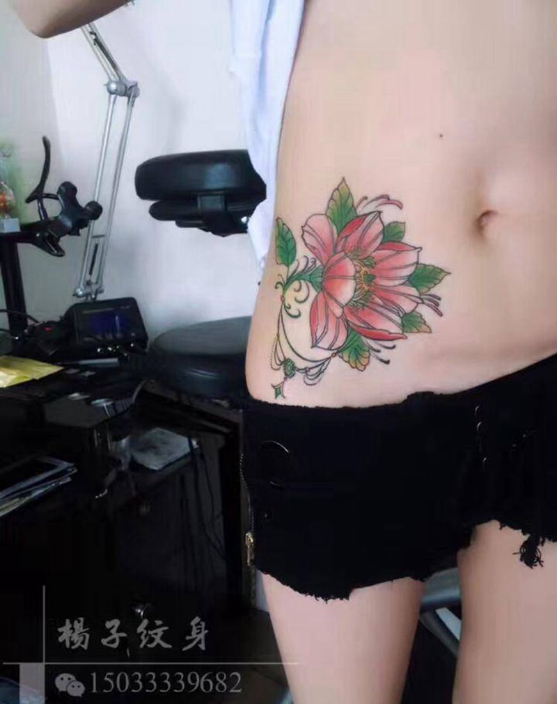 遮盖纹身图片_植物纹身图案