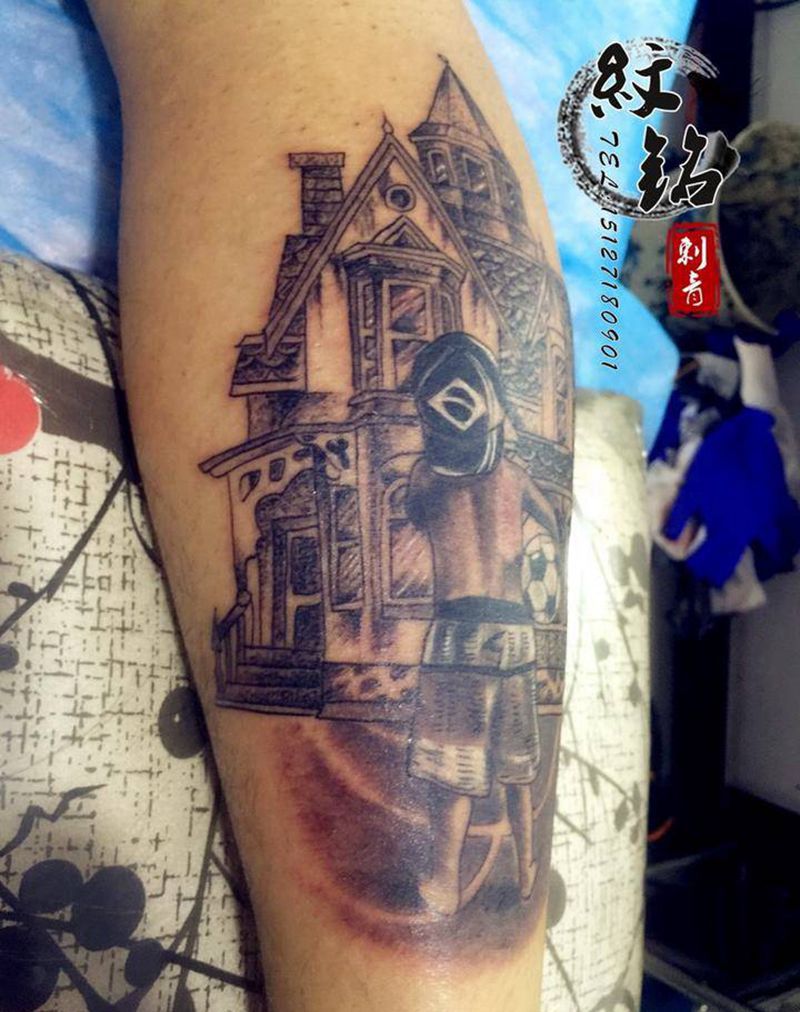 足球爱好者纹身图片