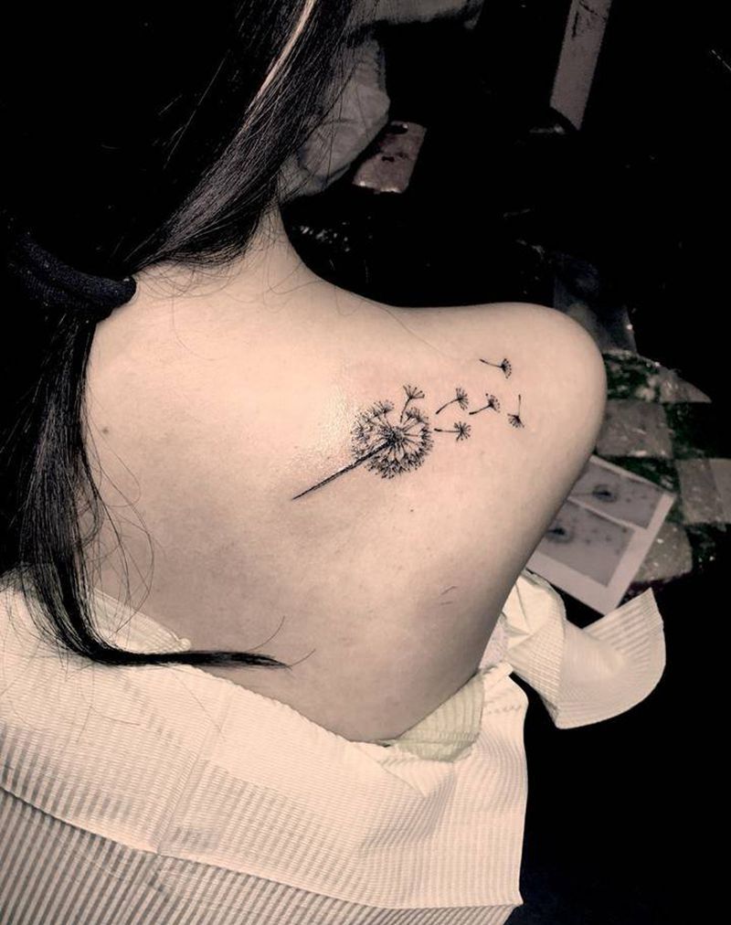 蒲公英纹身图片