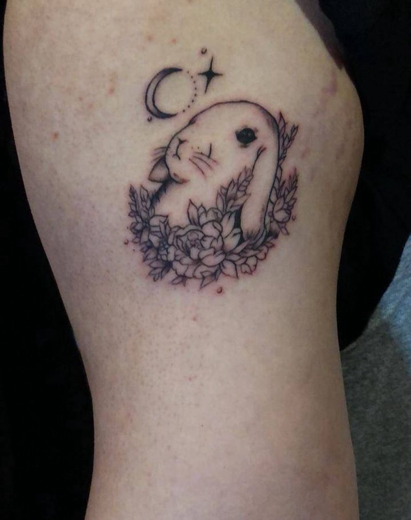 小兔子纹身图片