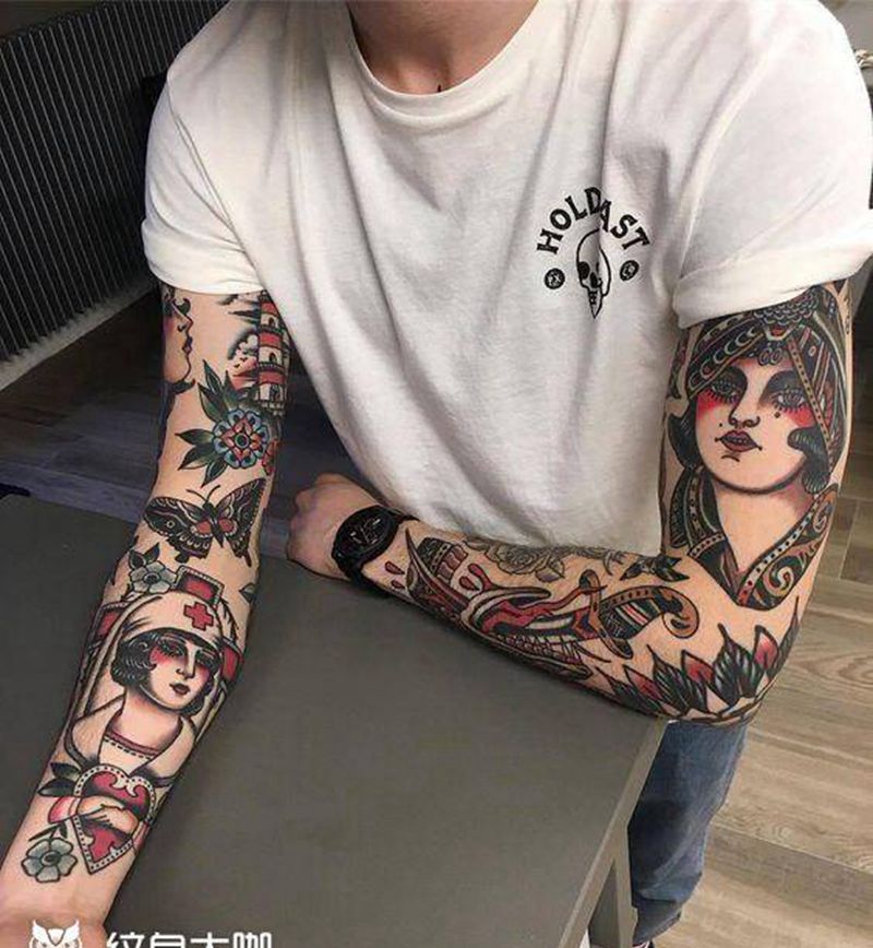欧美拼接特价纹身图片