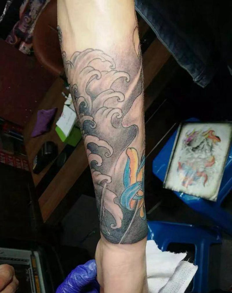 般若纹身图片_手臂老传统般若纹身图案