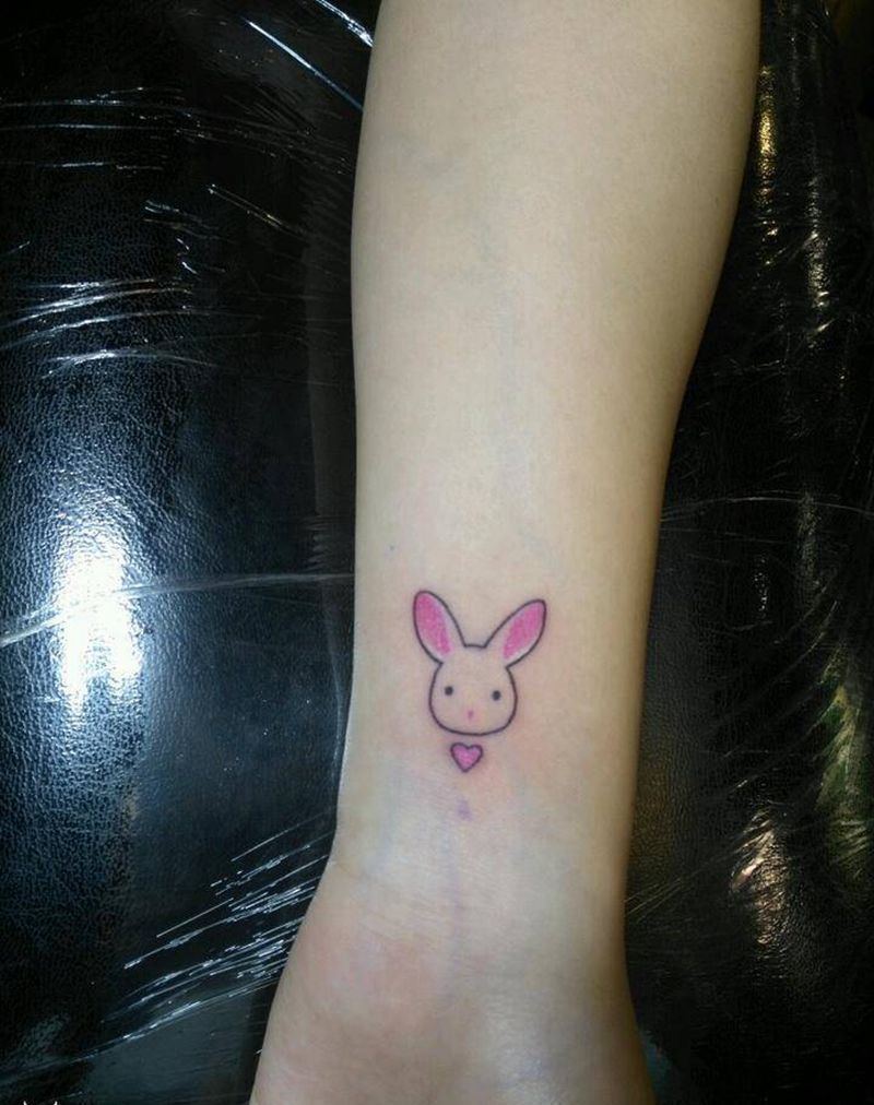 小猫咪纹身图片_手臂清新成品纹身图案