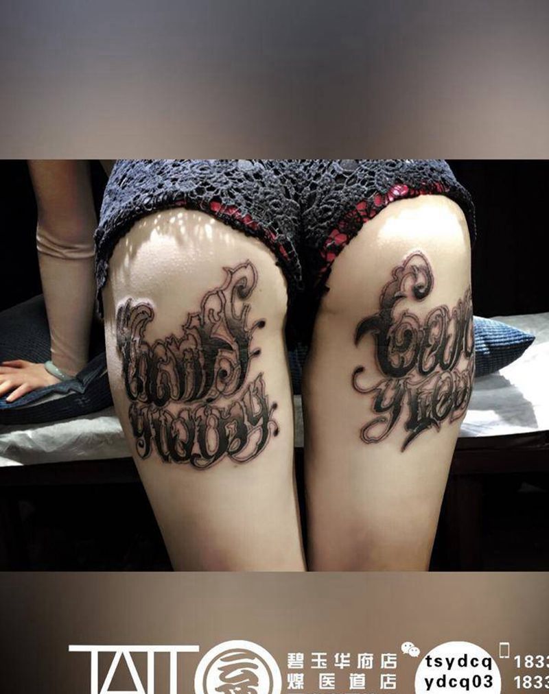 奇卡诺字体纹身图片