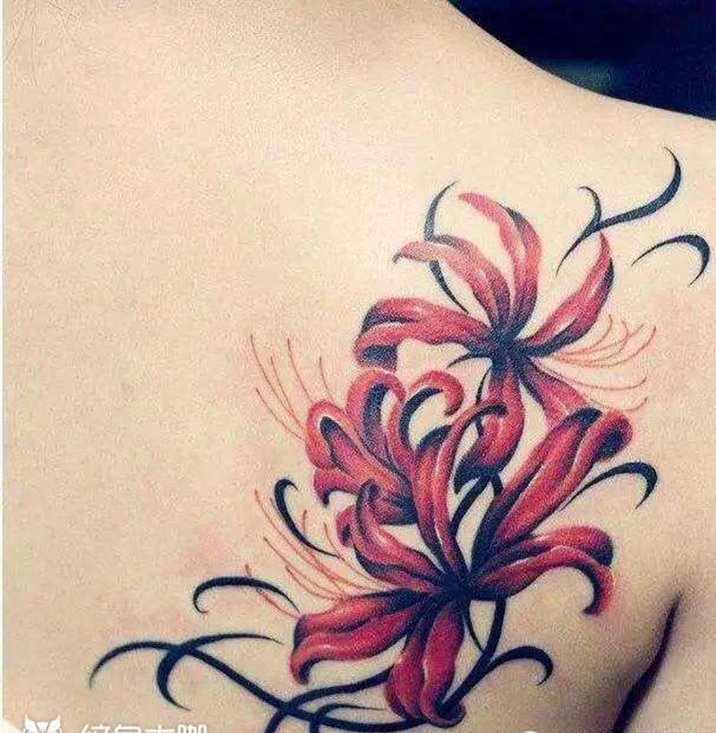 彼岸花纹身图片