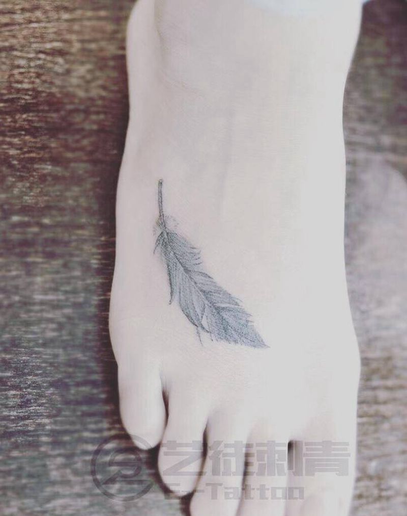 羽毛纹身图片