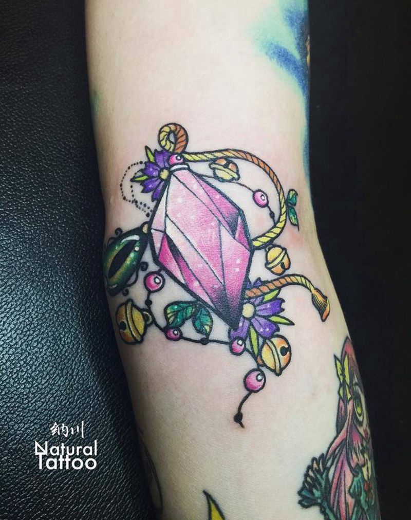 钻石钻石亮晶晶纹身图片_成品插画手臂欧美卡通贴纸纹身图案