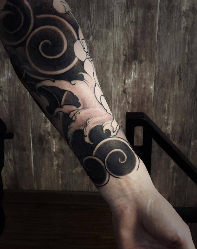 未完成纹身图片