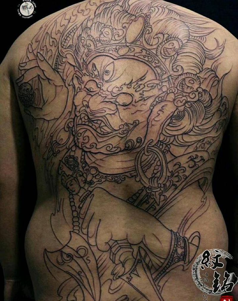 大黑天纹身图片