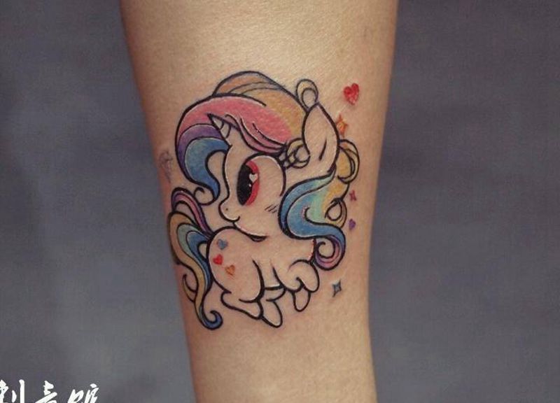 独角兽纹身图片