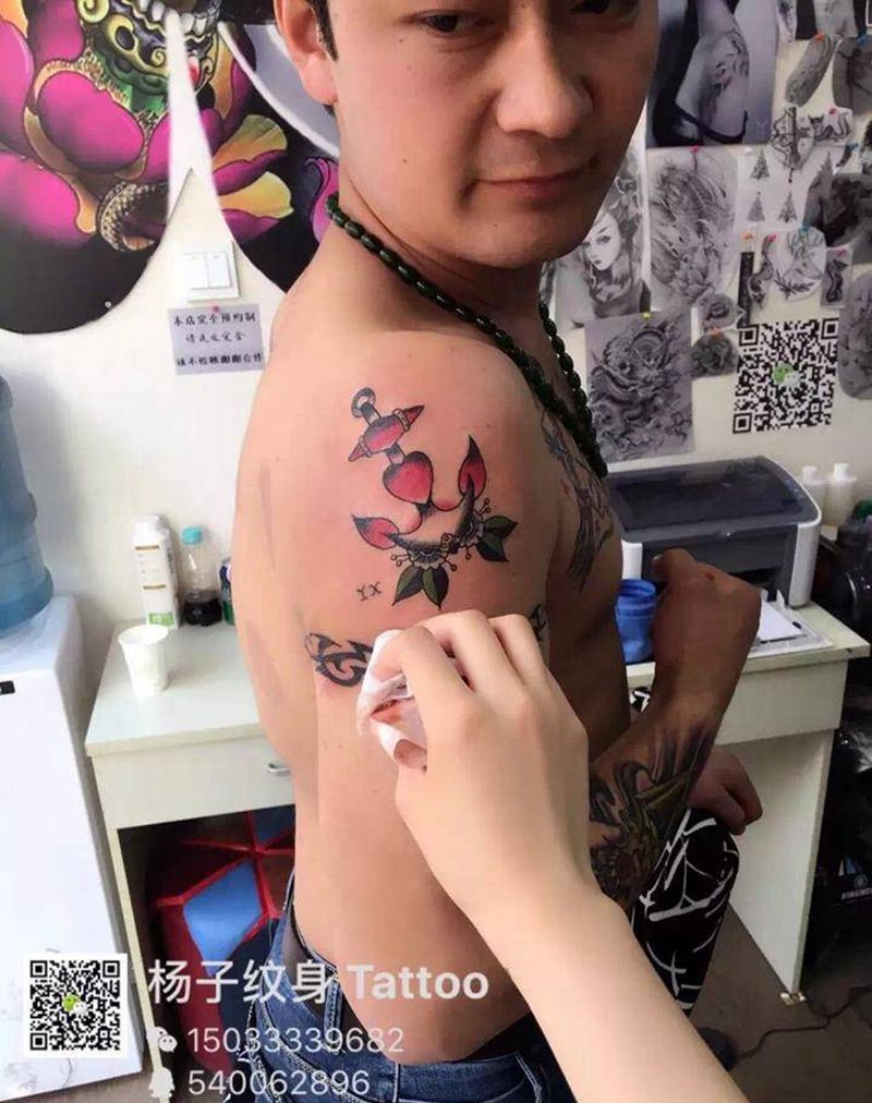 杨子纹身纹身图片