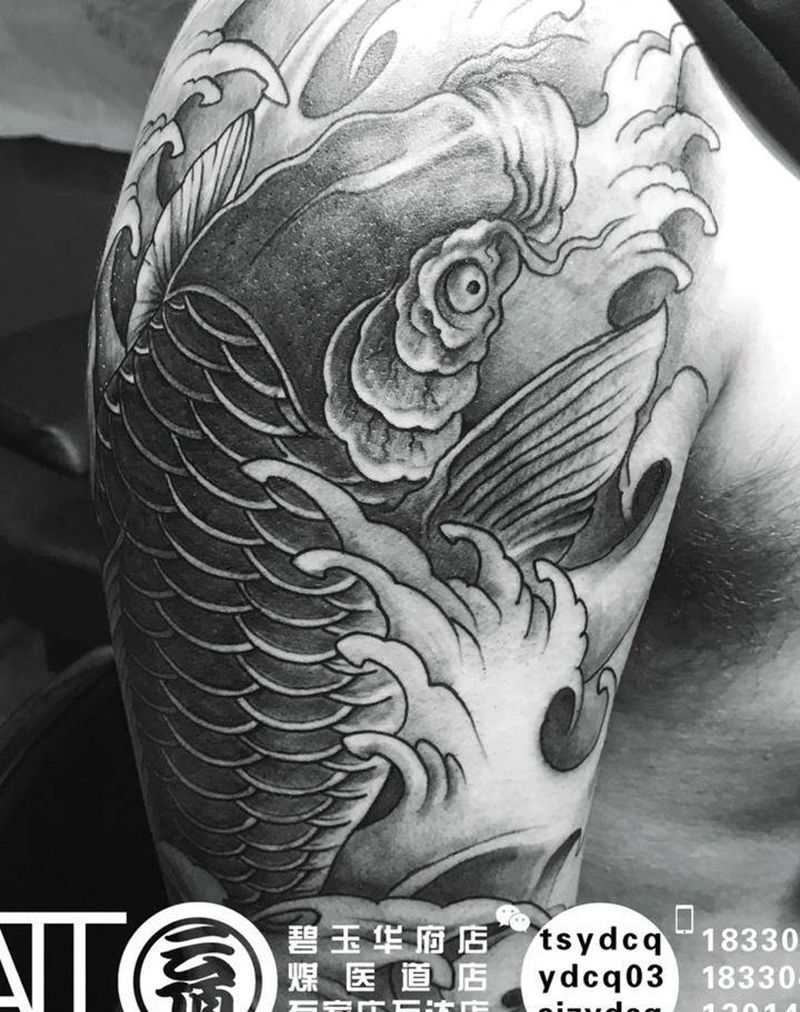 大臂鱼纹身图片