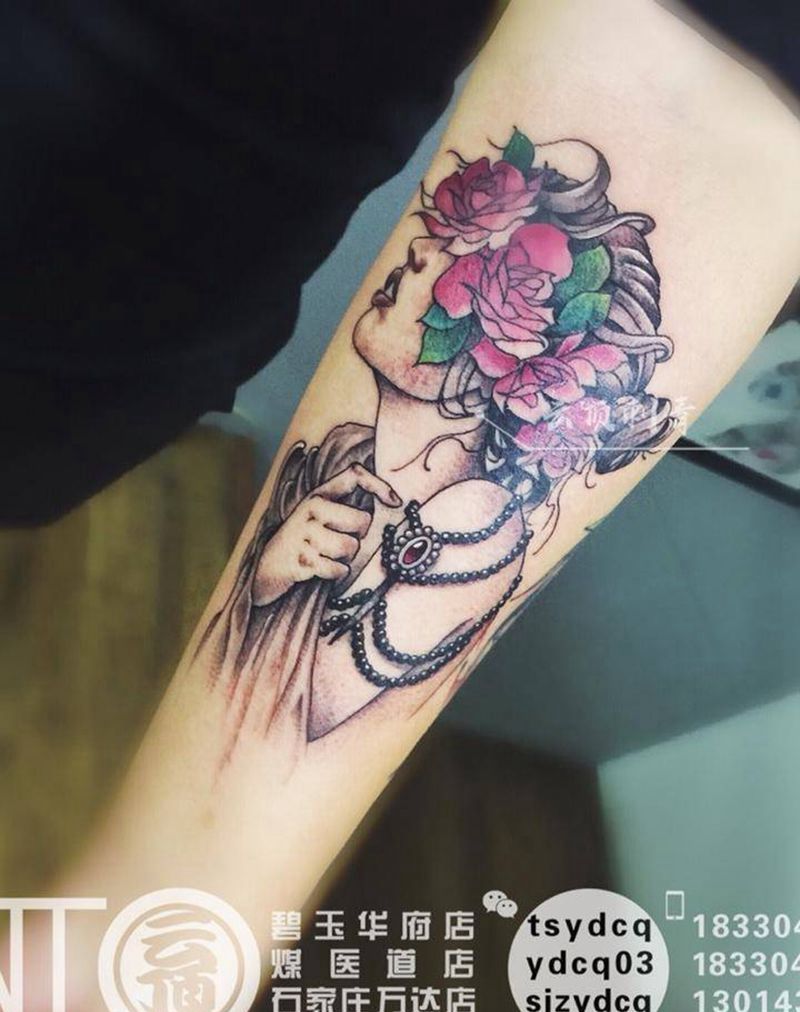 欧美女郎纹身图片