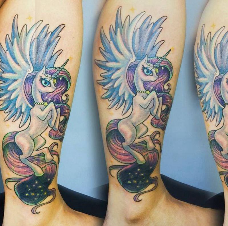 遮盖纹身图片_成品脚部欧美卡通重彩动物鬼神修改遮盖纹身图案