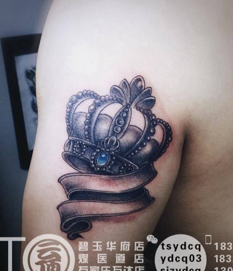 皇冠纹身图片_成品手臂欧美静物原创纹身图案