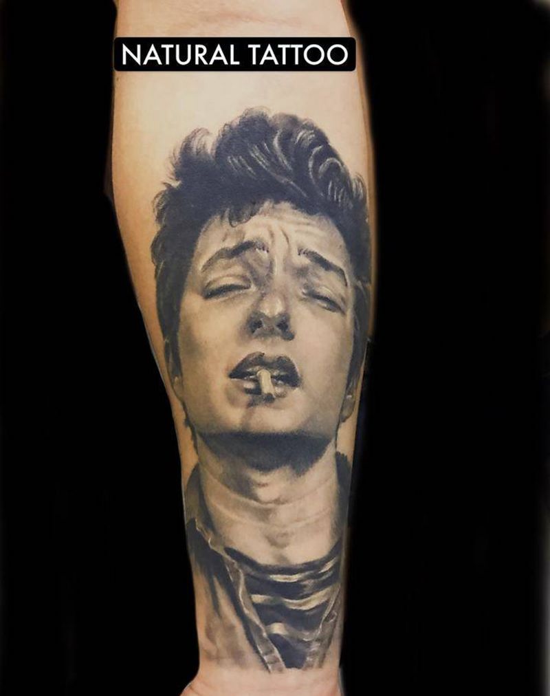 bob dylan纹身图片_手臂欧美写实黑白文身3D纹身纹身图案