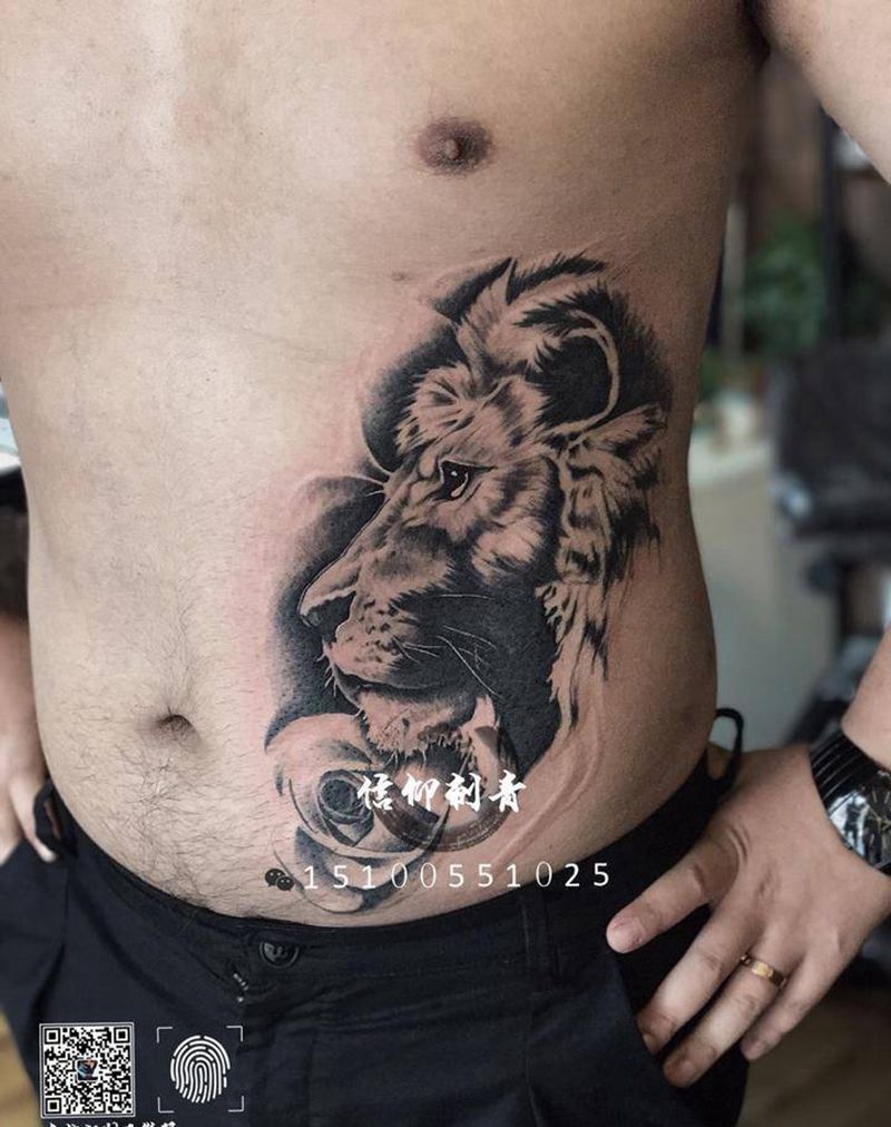 狮子纹身图片