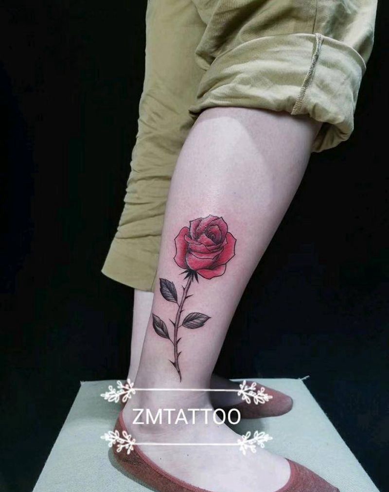 玫瑰纹身图片