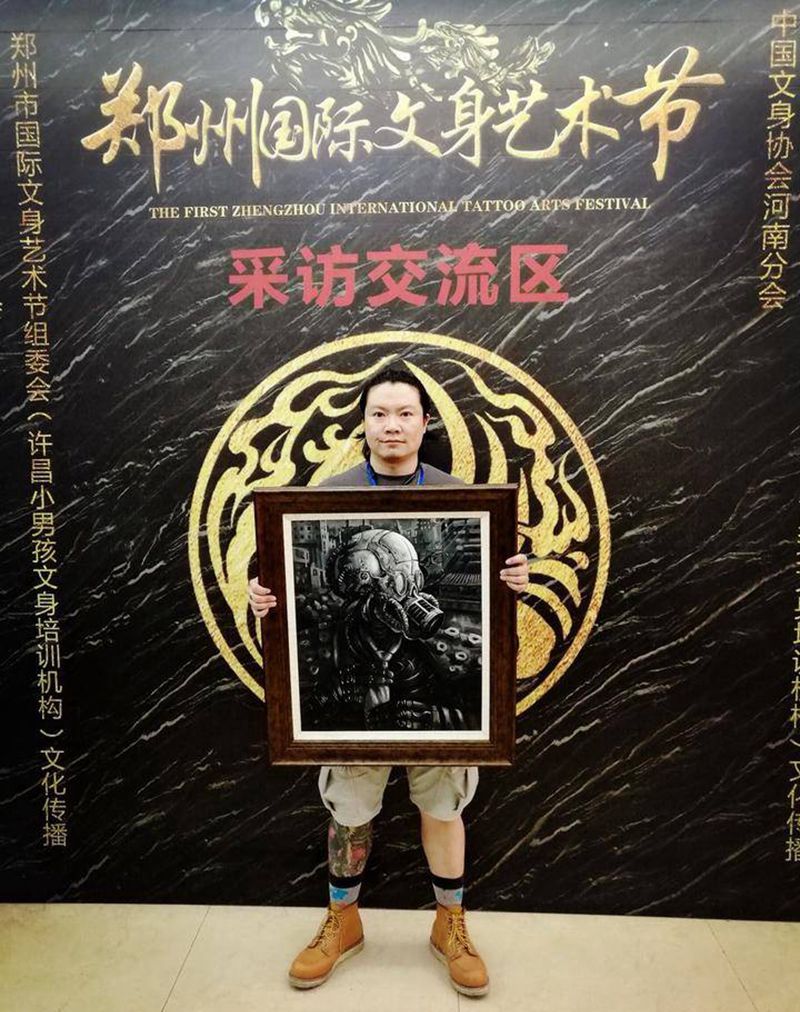 河南郑州艺术节纹身图片