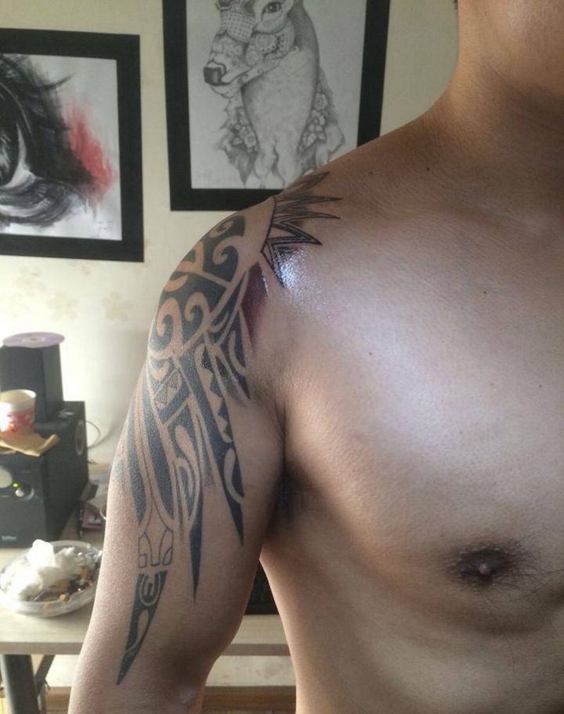 图腾修补纹身图片