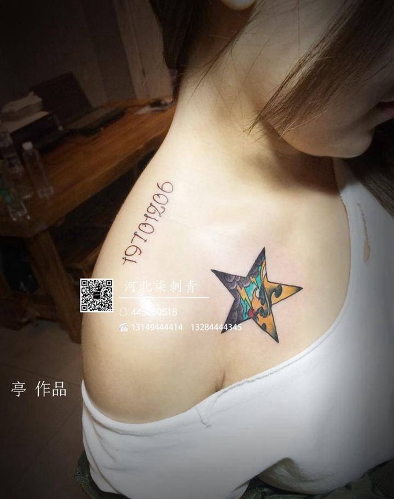 字母系列纹身图片_成品手臂胸部清新字符几何图腾纹身图案