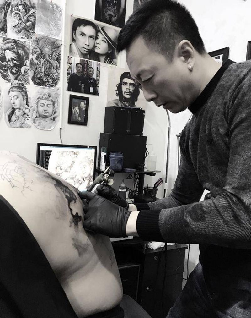 杨子纹身纹身图片