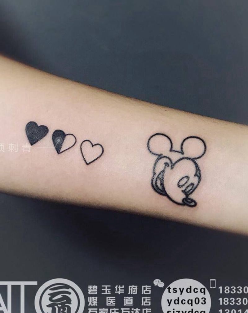 小清新纹身图片_手臂几何纹身图案