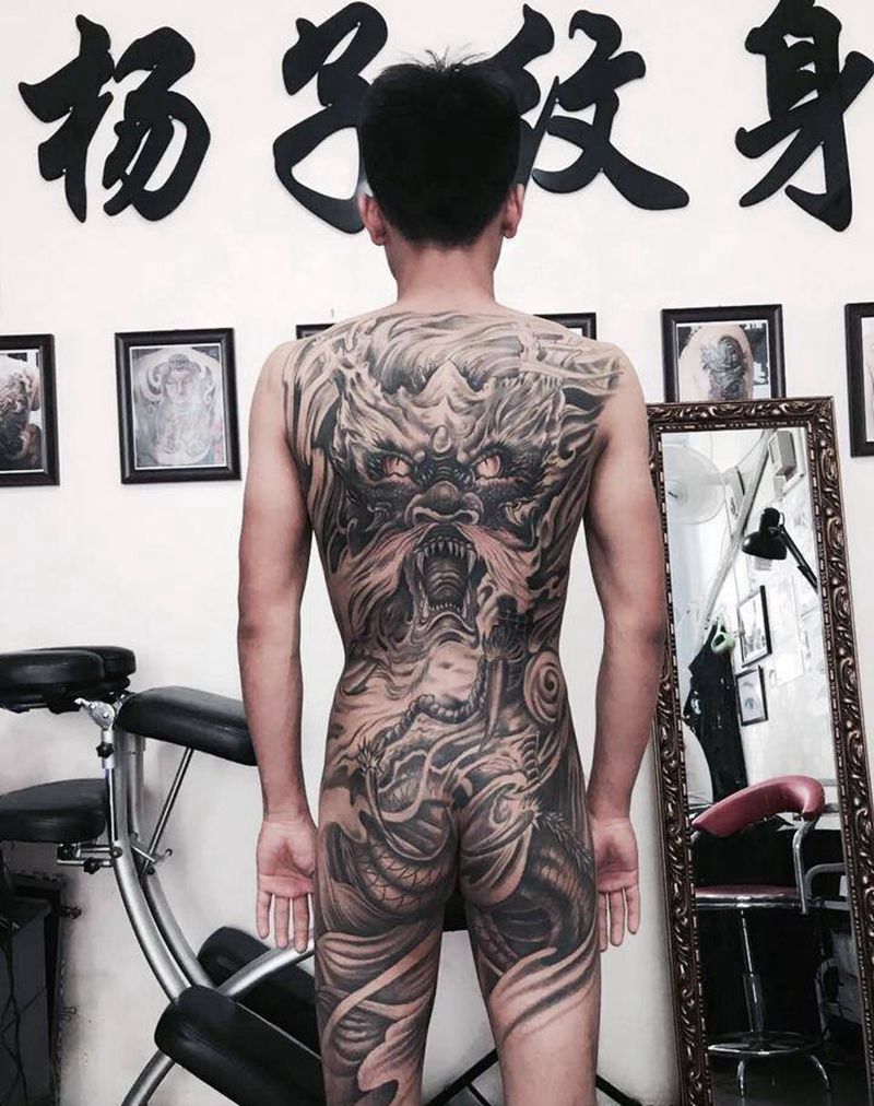 杨子纹身纹身图片