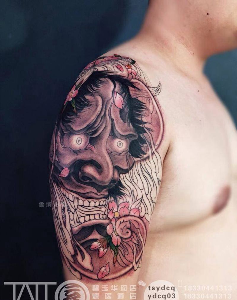 般若 未完待续纹身图片_成品手臂传统习俗宗教鬼神原创纹身图案