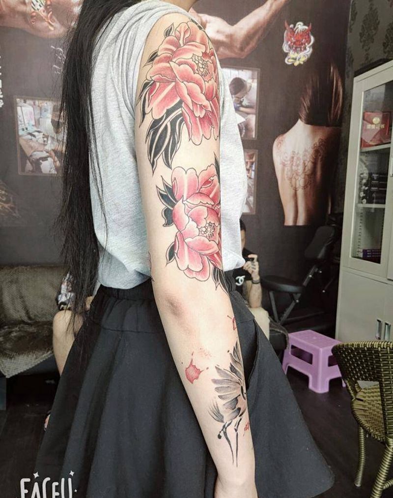 水墨风格纹身图片_水墨水彩纹身图案