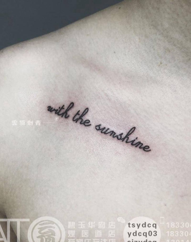 文字纹身图片_成品手臂背部胸部字符几何清新原创纹身图案