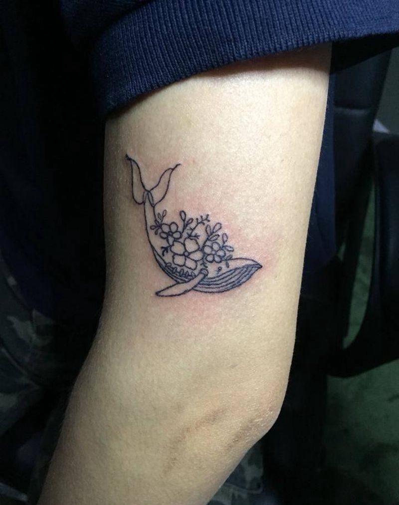 小鲸鱼纹身图片