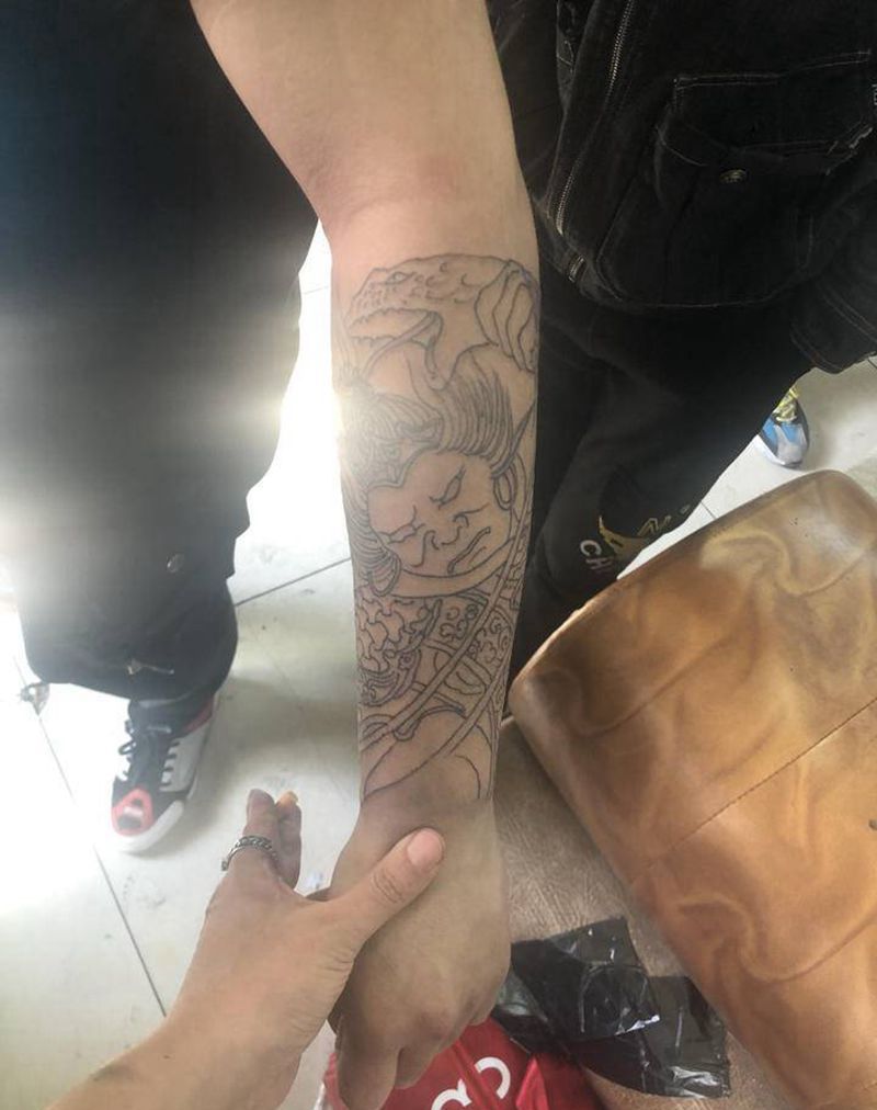 人物纹身图片_手臂纹身图案